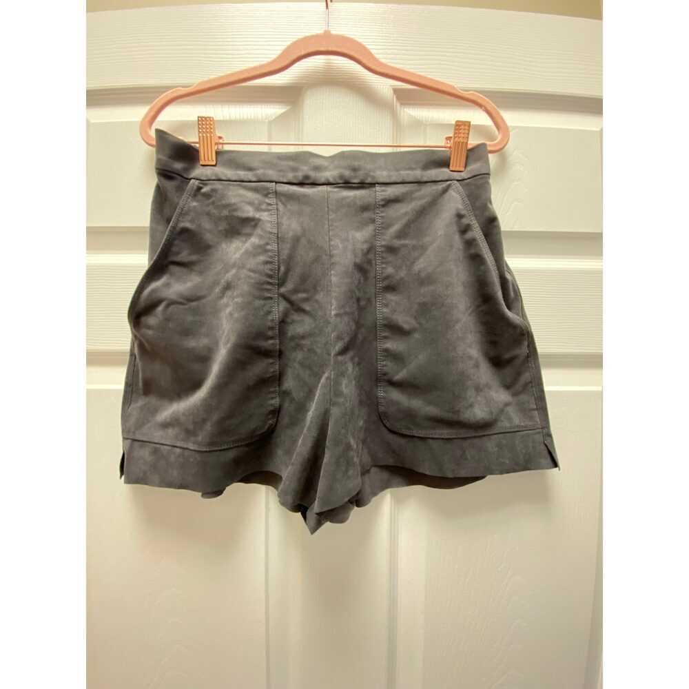 Wilfred Grey Faux Suede Shorts Sz L